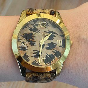Betsey Johnson Cheetah Print Watch